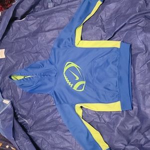Nike Thermafit Hoodie Jacket Royal/Electric Blue Neon Green Boy's Size 6
